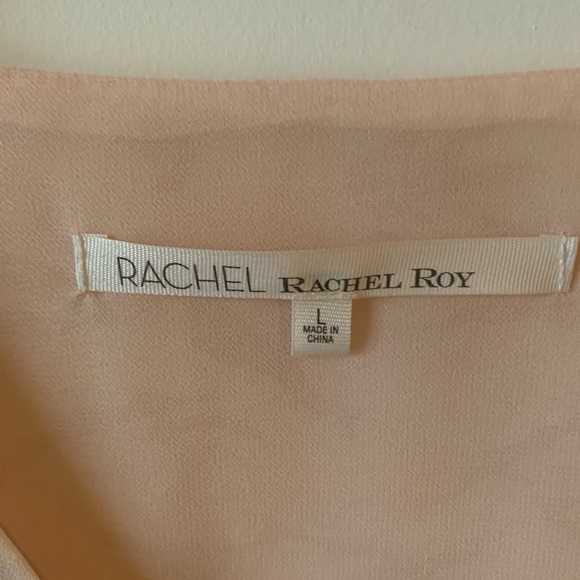 Cream camouflage blouse. Size L (brand:Rachel Roy) - Picture 9 of 11